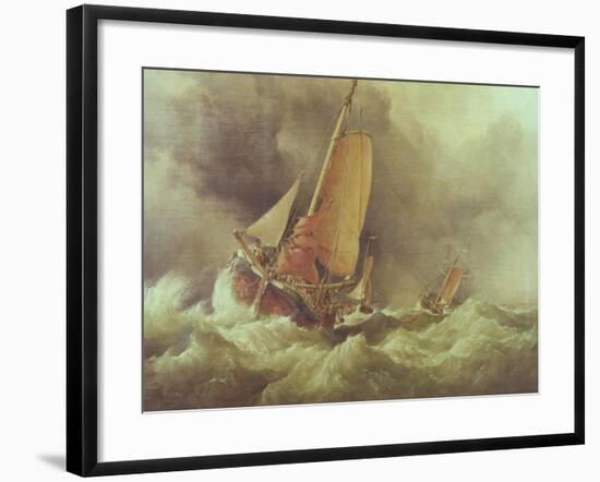 Dutch Pincks Running to Anchor off Yarmouth-Edward William Cooke-Framed Giclee Print