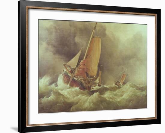 Dutch Pincks Running to Anchor off Yarmouth-Edward William Cooke-Framed Giclee Print