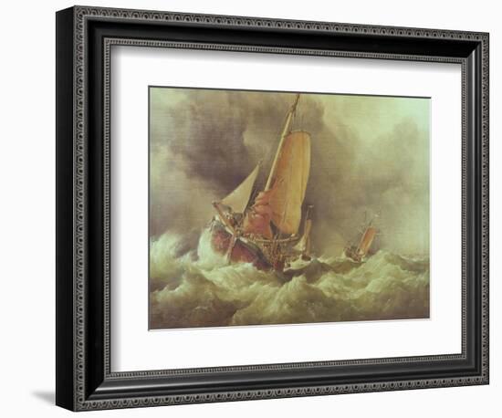 Dutch Pincks Running to Anchor off Yarmouth-Edward William Cooke-Framed Giclee Print