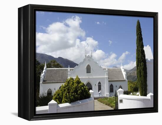 Dutch Reformed Church Dating from 1841, Franschhoek, the Wine Route, Cape Province, South Africa-Peter Groenendijk-Framed Premier Image Canvas