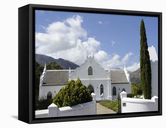 Dutch Reformed Church Dating from 1841, Franschhoek, the Wine Route, Cape Province, South Africa-Peter Groenendijk-Framed Premier Image Canvas