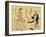 Dutch (Right), American Woman (Left)-Utagawa Yoshiiku-Framed Giclee Print