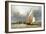 Dutch Sailboat Sailing on the Zuiderzee (Holland). Oil on Canvas, 1848, by Edward William Cooke (18-Edward William Cooke-Framed Giclee Print