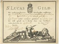 Receipt from the Guild of Saint Luke in Amsterdam to the glazier James Cip, 1729-Dutch School-Giclee Print