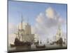 Dutch Ships in a Calm, by Willem Van De Velde-Stocktrek Images-Mounted Art Print