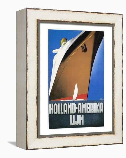 Dutch Travel Poster, 1932-Willem Ten Broek-Framed Premier Image Canvas