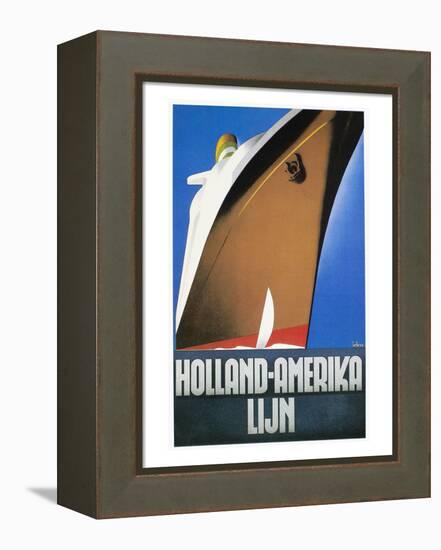 Dutch Travel Poster, 1932-Willem Ten Broek-Framed Premier Image Canvas