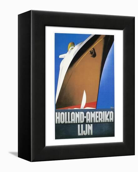 Dutch Travel Poster, 1932-Willem Ten Broek-Framed Premier Image Canvas