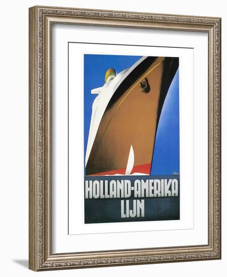 Dutch Travel Poster, 1932-Willem Ten Broek-Framed Giclee Print