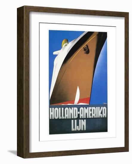 Dutch Travel Poster, 1932-Willem Ten Broek-Framed Giclee Print