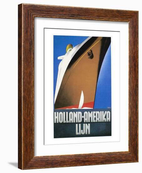 Dutch Travel Poster, 1932-Willem Ten Broek-Framed Giclee Print