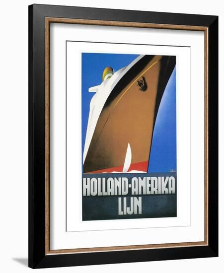 Dutch Travel Poster, 1932-Willem Ten Broek-Framed Giclee Print