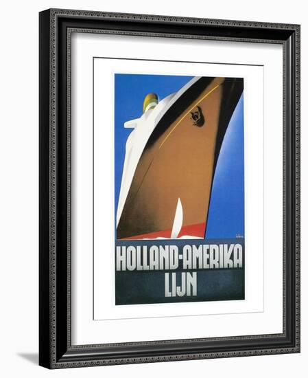 Dutch Travel Poster, 1932-Willem Ten Broek-Framed Giclee Print