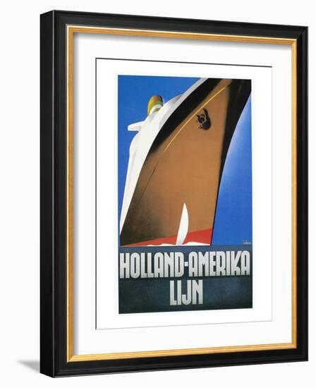 Dutch Travel Poster, 1932-Willem Ten Broek-Framed Giclee Print