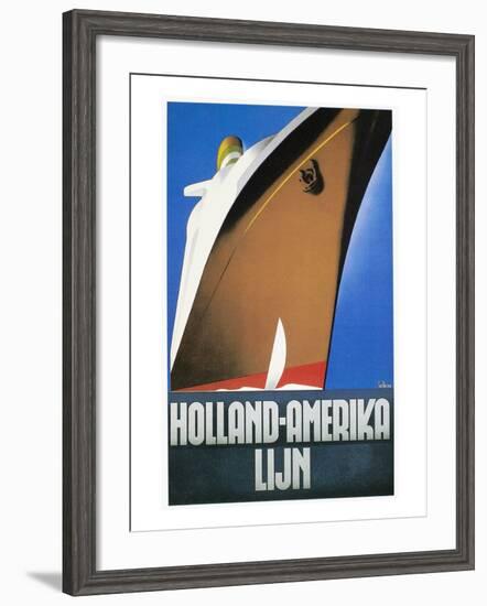 Dutch Travel Poster, 1932-Willem Ten Broek-Framed Giclee Print