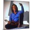 Dutch Violinist Andre Rieu Relaxing, Taking Practice Break with Violin-Ted Thai-Mounted Premium Photographic Print