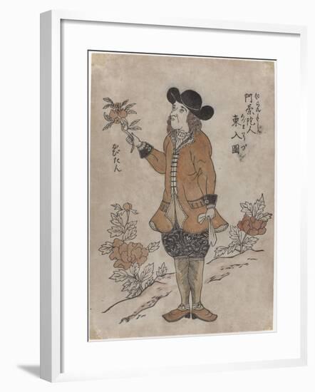 Dutch VOC employee in Nagasaki, c.1700-Japanese School-Framed Giclee Print