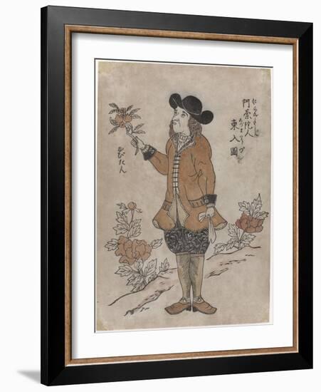 Dutch VOC employee in Nagasaki, c.1700-Japanese School-Framed Giclee Print