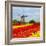 Dutch Windmill over Tulips Field-neirfy-Framed Photographic Print