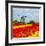 Dutch Windmill over Tulips Field-neirfy-Framed Photographic Print