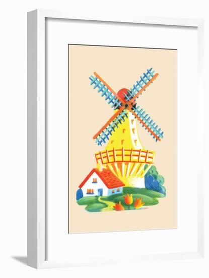 Dutch Windmill-null-Framed Art Print