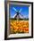 Dutch Windmills and Tulips-Jeni Foto-Framed Photographic Print