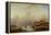 Dutch Winter Landscape-Andreas Schelfhout-Framed Premier Image Canvas