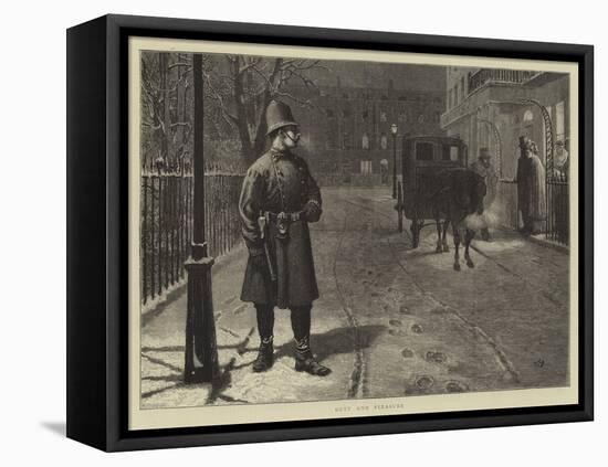 Duty and Pleasure-Charles Green-Framed Premier Image Canvas