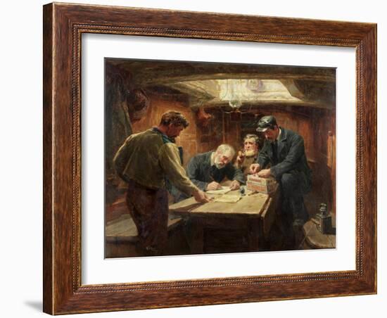 Duty Paid, 1896-Ralph Hedley-Framed Giclee Print