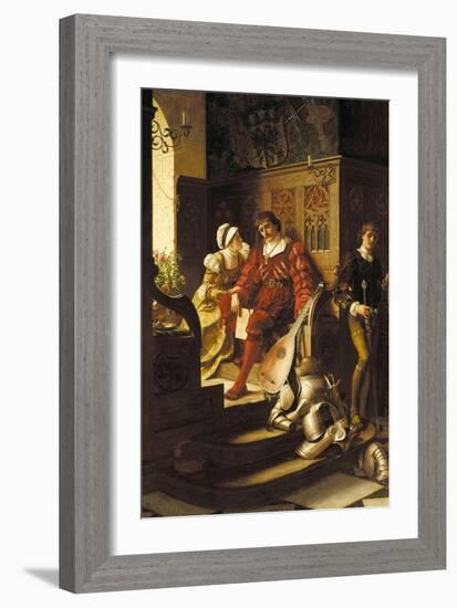 Duty-Edmund Blair Leighton-Framed Art Print