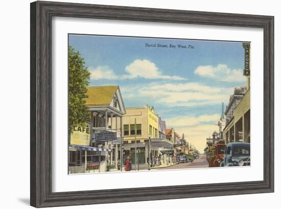 Duvat Street, Key West, Florida-null-Framed Art Print