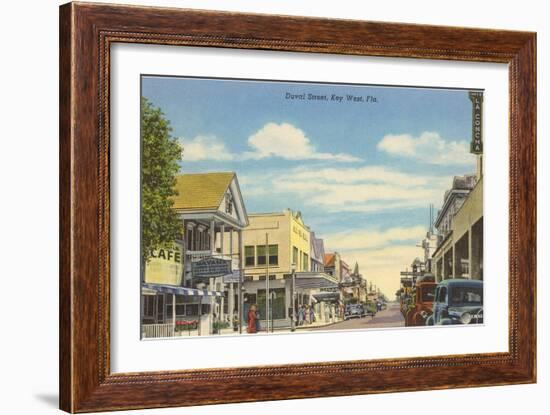 Duvat Street, Key West, Florida-null-Framed Art Print