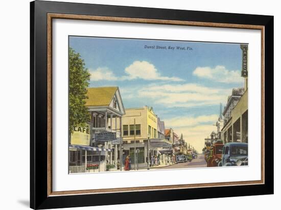 Duvat Street, Key West, Florida-null-Framed Art Print