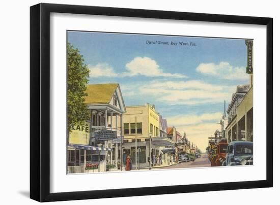 Duvat Street, Key West, Florida-null-Framed Art Print