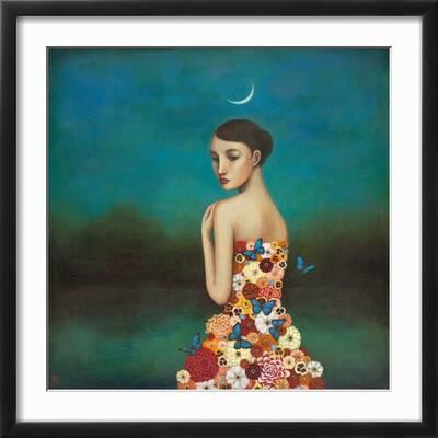 Buyartforless Work Framed Boundless in Bloom (Flower Dress) by Duy Huynh 26x26 Art