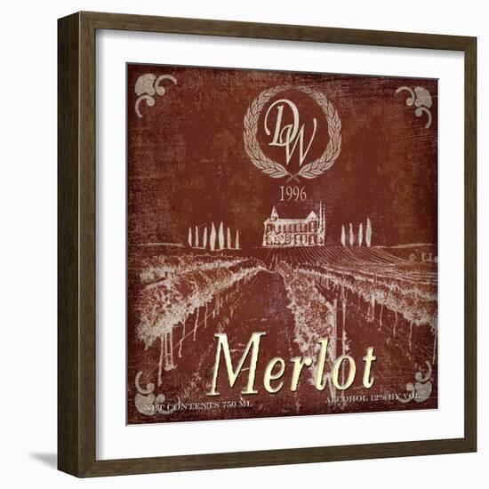 DW Merlot-Karen Williams-Framed Giclee Print