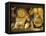 Dwarf Carvings Line Temple Wall, Kelaniya Temple, Near Colombo, Sri Lanka, Asia-Upperhall Ltd-Framed Premier Image Canvas