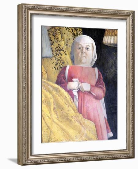 Dwarf of Court, Detail from Court Wall, 1465-1474-Andrea Mantegna-Framed Giclee Print