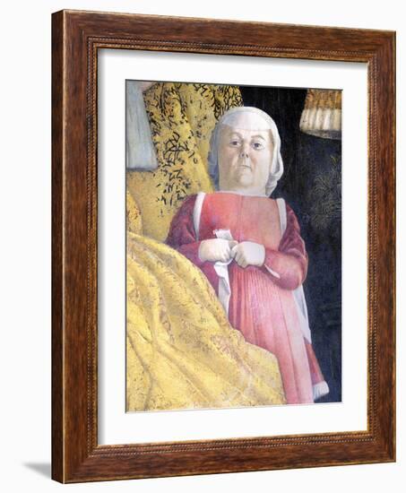 Dwarf of Court, Detail from Court Wall, 1465-1474-Andrea Mantegna-Framed Giclee Print