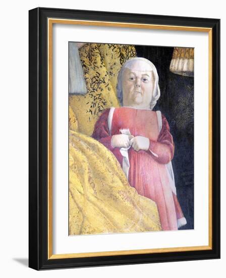 Dwarf of Court, Detail from Court Wall, 1465-1474-Andrea Mantegna-Framed Giclee Print