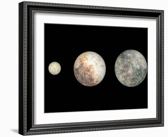 Dwarf Planets Ceres, Pluto, and Eris-Stocktrek Images-Framed Photographic Print