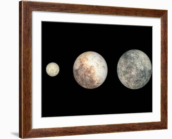 Dwarf Planets Ceres, Pluto, and Eris-Stocktrek Images-Framed Photographic Print