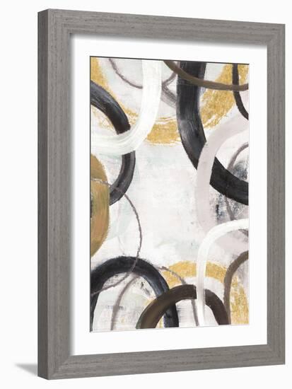 Dwell II Gold Neutral Crop-Cheryl Warrick-Framed Art Print