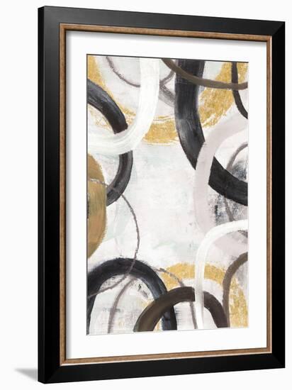 Dwell II Gold Neutral Crop-Cheryl Warrick-Framed Art Print