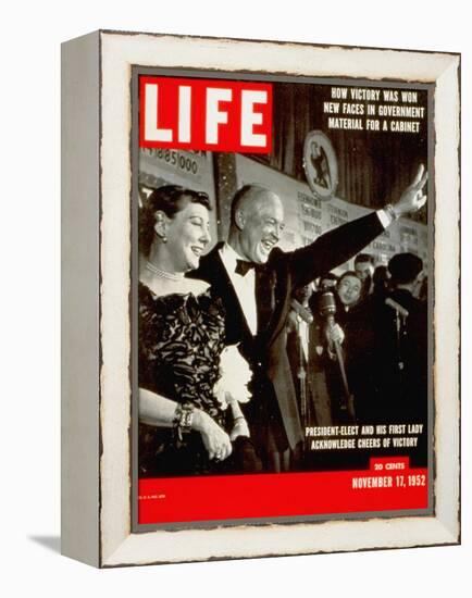 Dwight D. Eisenhower and Mamie, November 17, 1952-Hank Walker-Framed Premier Image Canvas