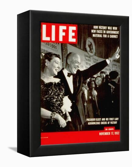 Dwight D. Eisenhower and Mamie, November 17, 1952-Hank Walker-Framed Premier Image Canvas