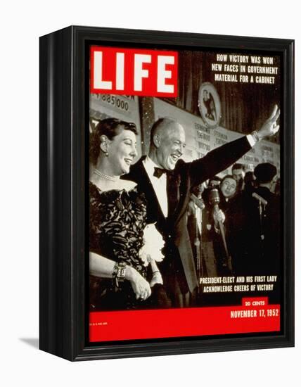 Dwight D. Eisenhower and Mamie, November 17, 1952-Hank Walker-Framed Premier Image Canvas