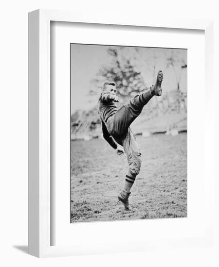 Dwight D. Eisenhower as a Cadet Footballer at West Point Academy, New York, 1912 (B/W Photo)-American Photographer-Framed Giclee Print