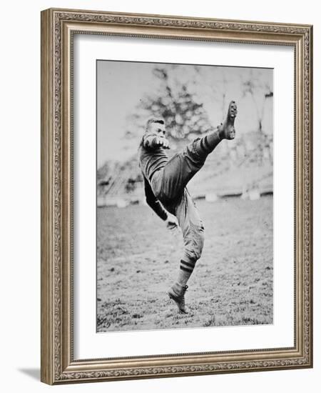 Dwight D. Eisenhower as a Cadet Footballer at West Point Academy, New York, 1912 (B/W Photo)-American Photographer-Framed Giclee Print