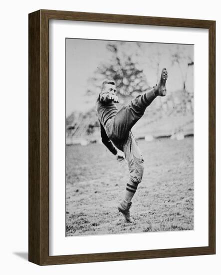 Dwight D. Eisenhower as a Cadet Footballer at West Point Academy, New York, 1912 (B/W Photo)-American Photographer-Framed Giclee Print